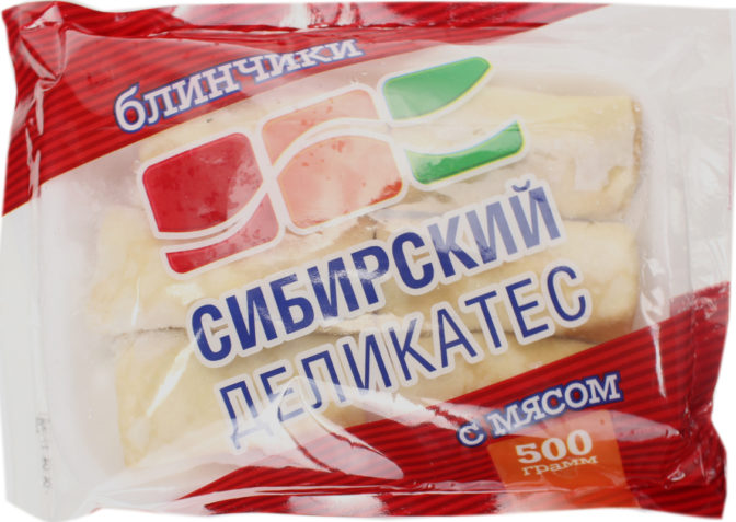 Блинчики Сибирский деликатес с мясом, 500 г