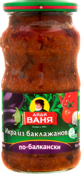 Икра овощная Дядя Ваня Икра из баклажанов По-балкански, 460 г